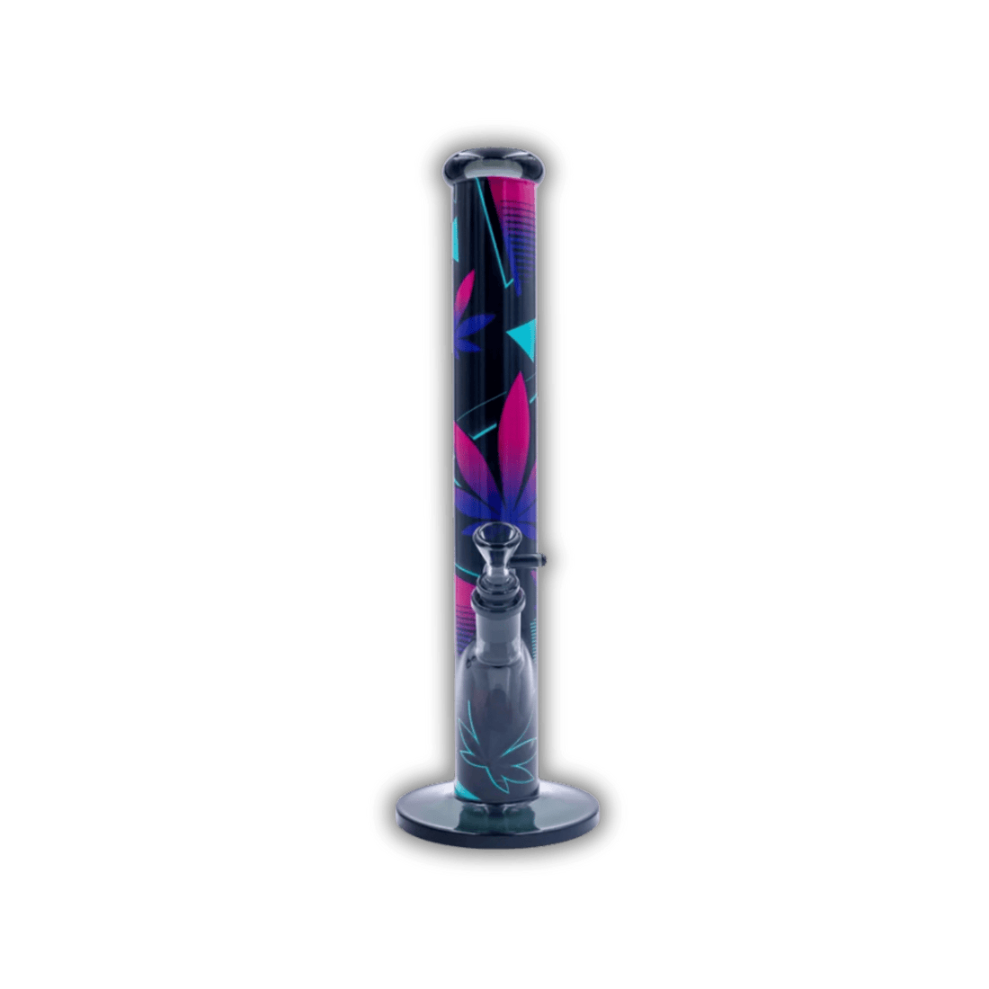 FIRE - FLOW x Black Leaf - Glas Bong - Leaves 37 - 2 - 51mm - 40cm kaufen bei rauchwerk.ch