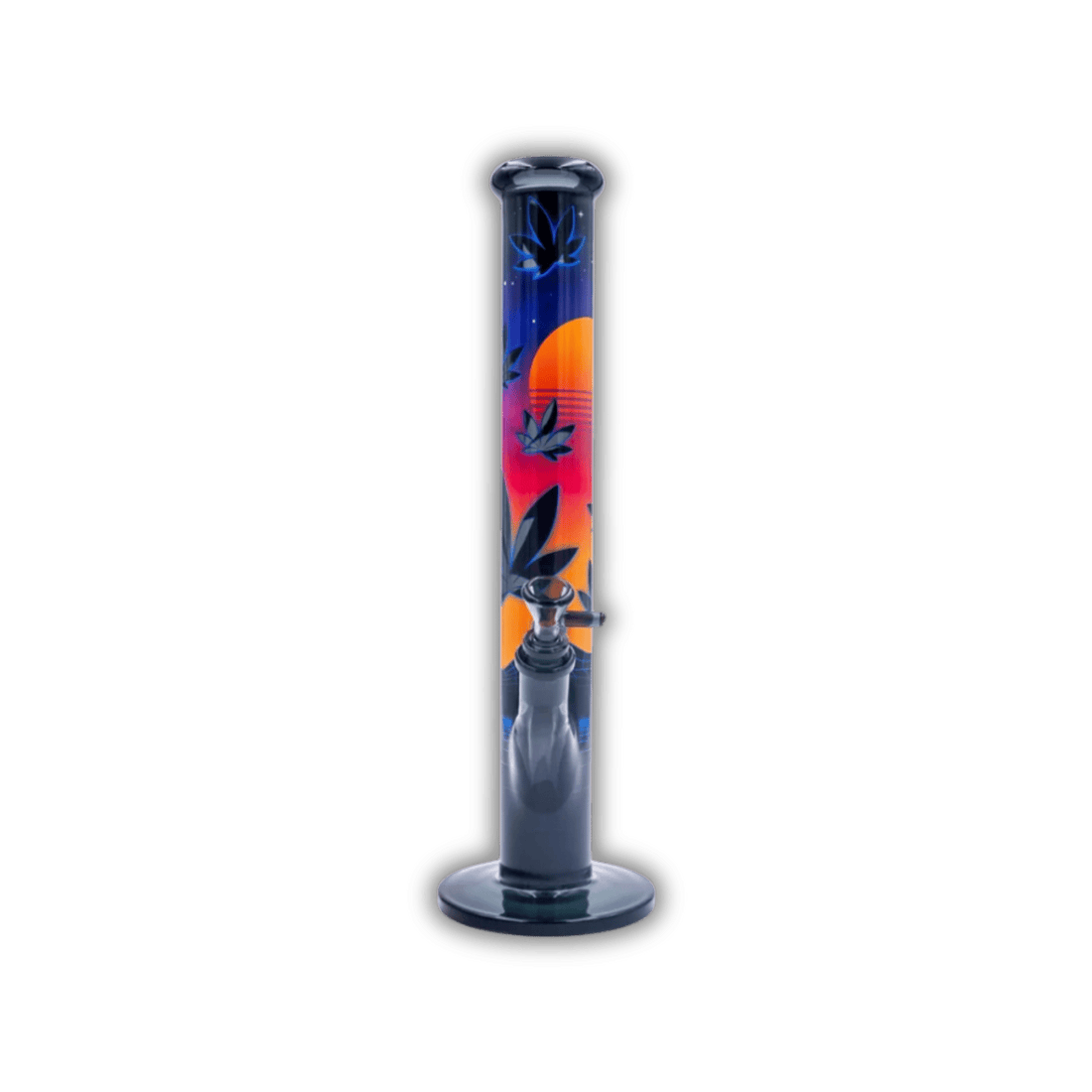FIRE - FLOW x Black Leaf - Glas Bong - Leaves 37 - 3 - 51mm - 40cm kaufen bei rauchwerk.ch