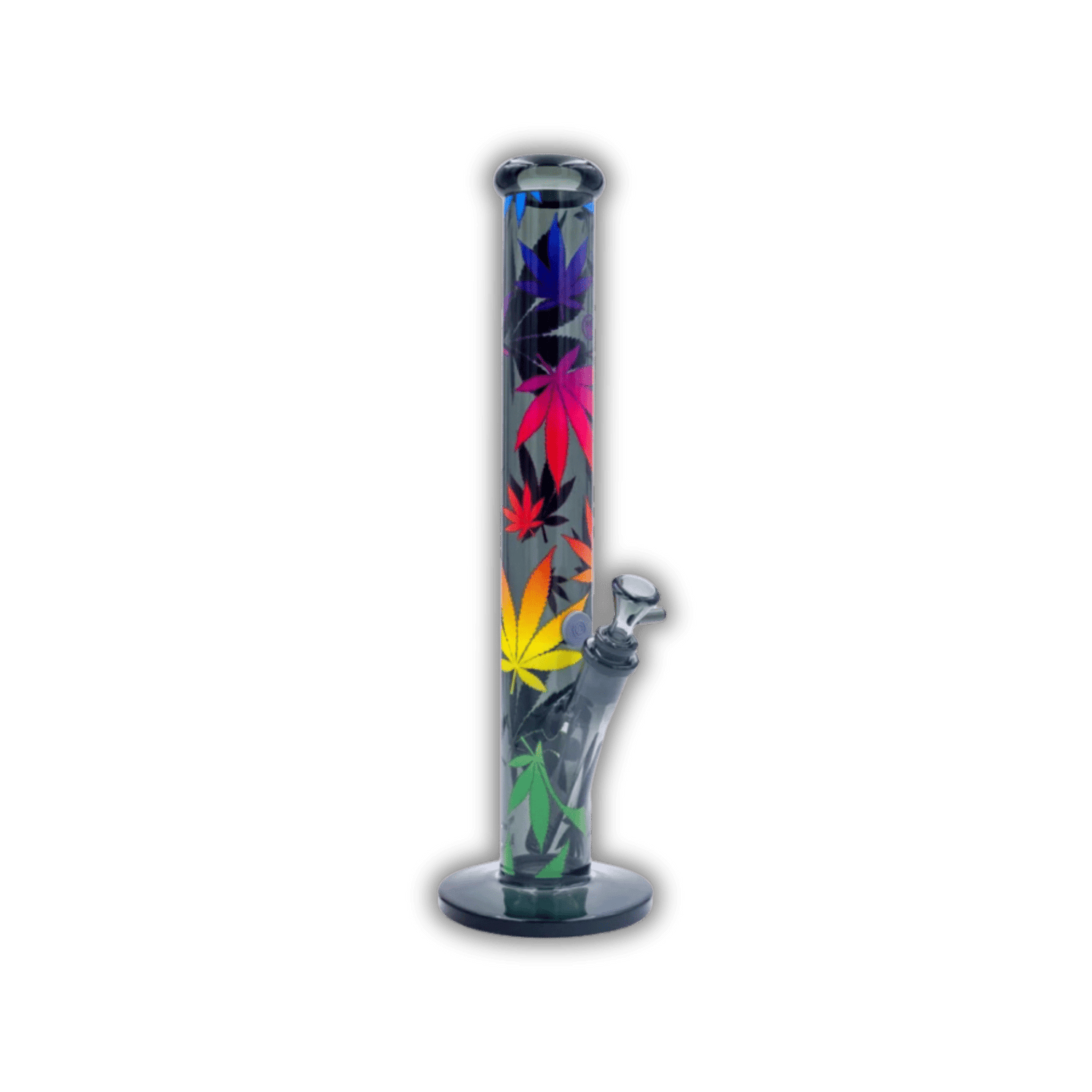 FIRE - FLOW x Black Leaf - Glas Bong - Leaves Gradient - 51mm - 40cm kaufen bei rauchwerk.ch