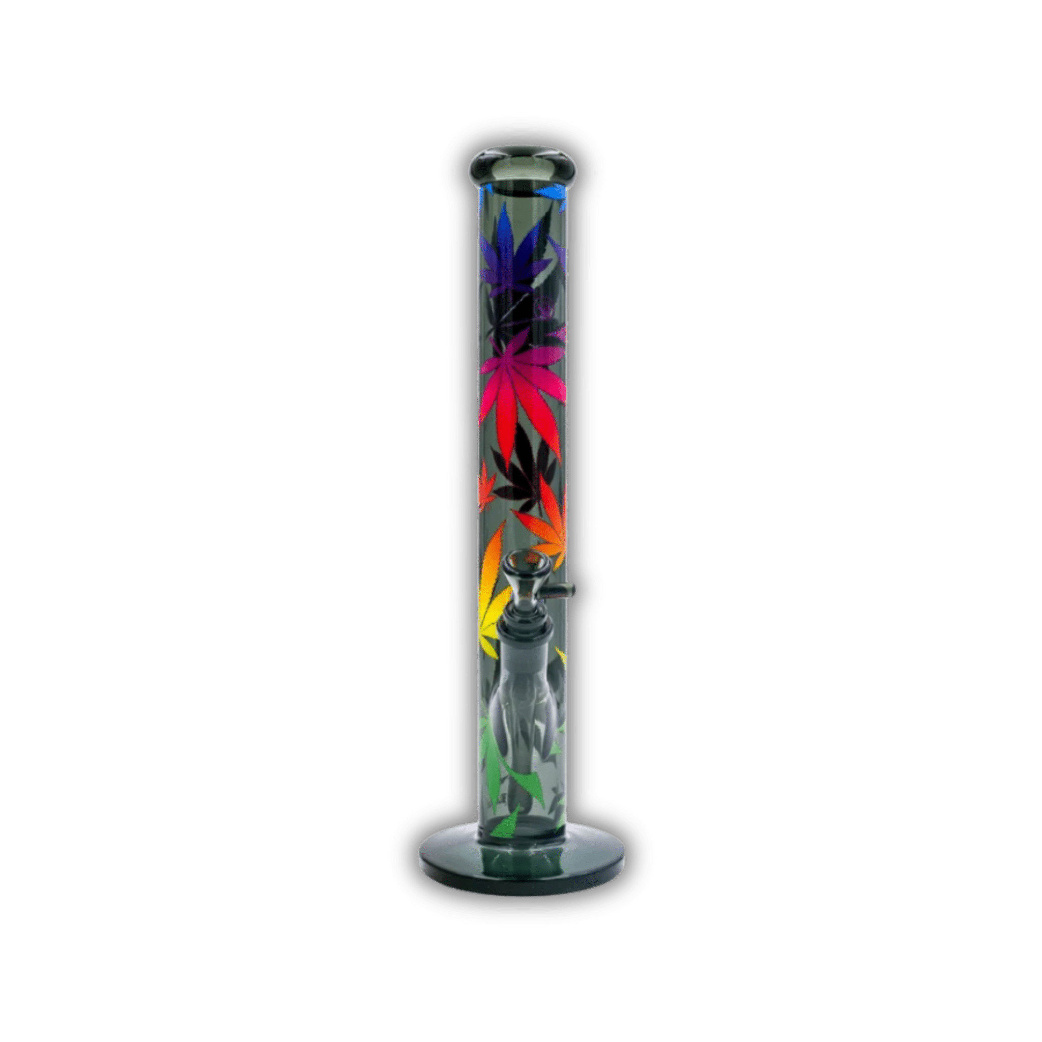 FIRE - FLOW x Black Leaf - Glas Bong - Leaves Gradient - 51mm - 40cm kaufen bei rauchwerk.ch