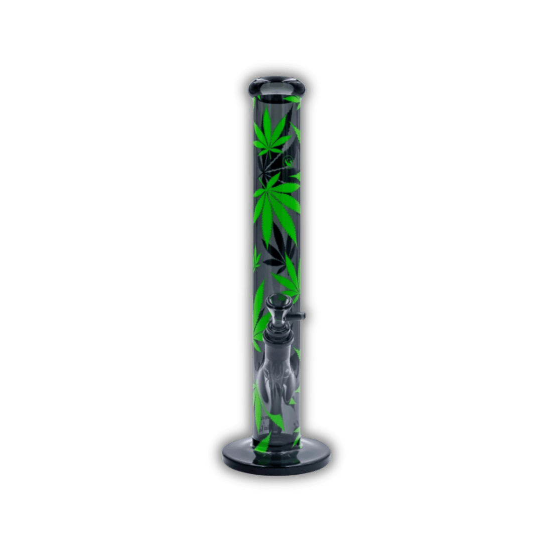 FIRE - FLOW x Black Leaf - Glas Bong - Leaves Green - 51mm - 40cm kaufen bei rauchwerk.ch