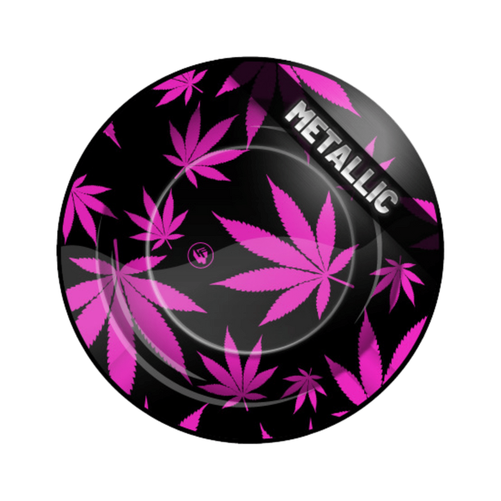 FIRE-FLOW Metall-Aschenbecher Ø 135 mm Leaves Pink Metallic