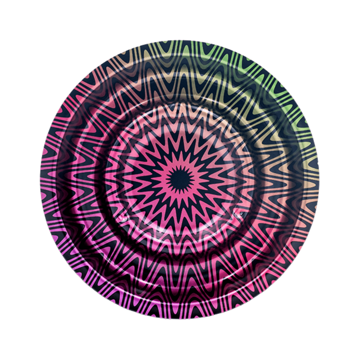 FIRE-FLOW Coffeeshop Metall-Aschenbecher Ø 136 mm Trippy #3