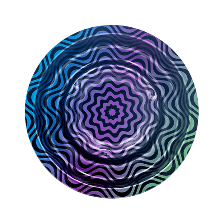 FIRE-FLOW Coffeeshop Metall-Aschenbecher Ø 136 mm Trippy #4
