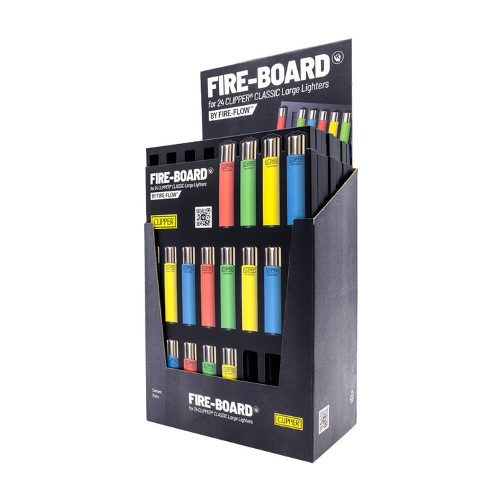Seitenansicht FIRE-BOARD Sammelboard für 24 Clipper
