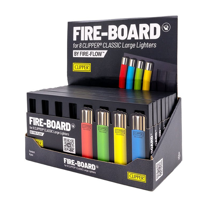 Seitenansicht FIRE-BOARD Sammelboard für 8 Clipper