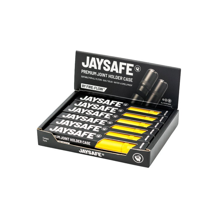 JAYSAFE Joint Tube Gold Display mit mehreren Packungen