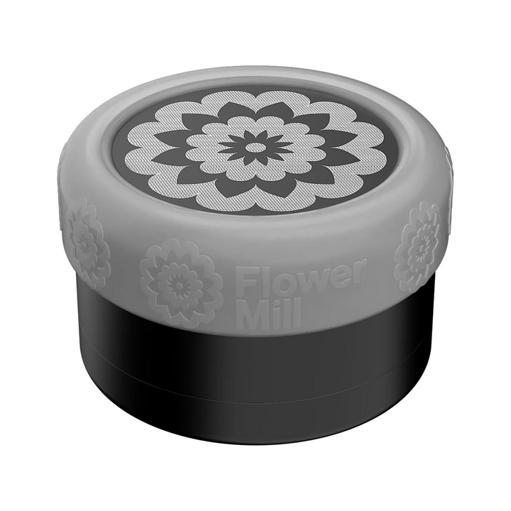 Transparenter Silikon-Grip auf Flower Mill 2,5 montiert