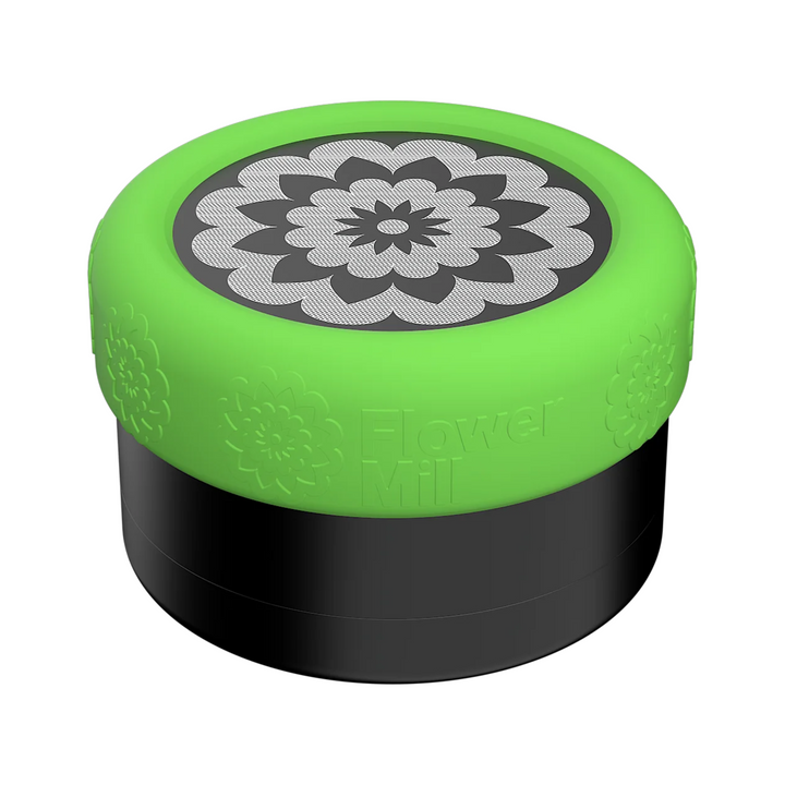 Silikon-Grip Neon Green auf Flower Mill montiert