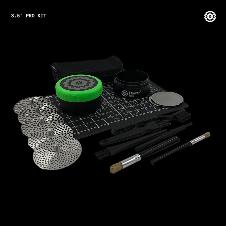 Flower Mill Pro Kit mit austauschbaren Mill Plates