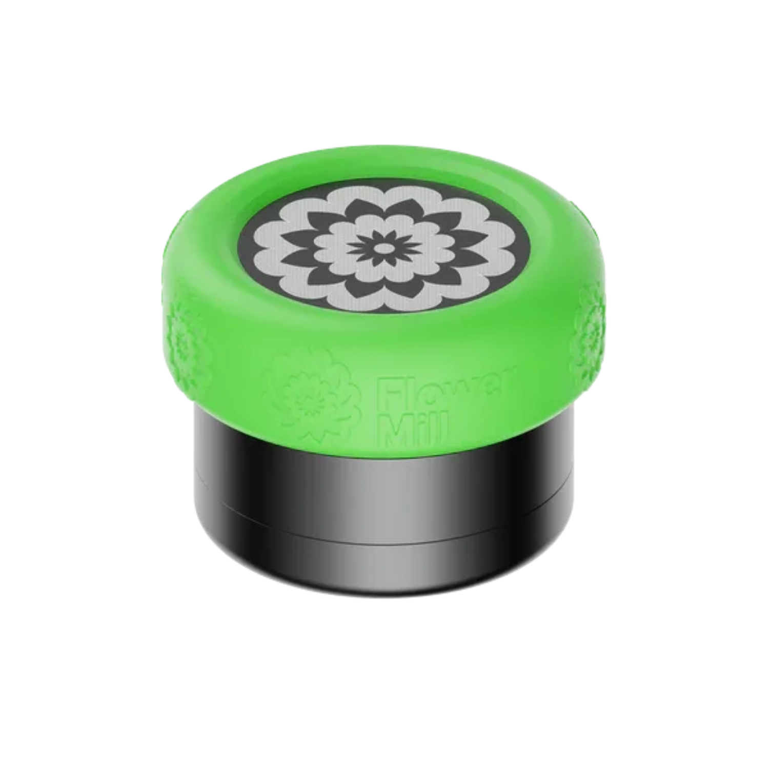 Flower Mill Silicone Mill Grip 2.0 Neon Green, Frontansicht