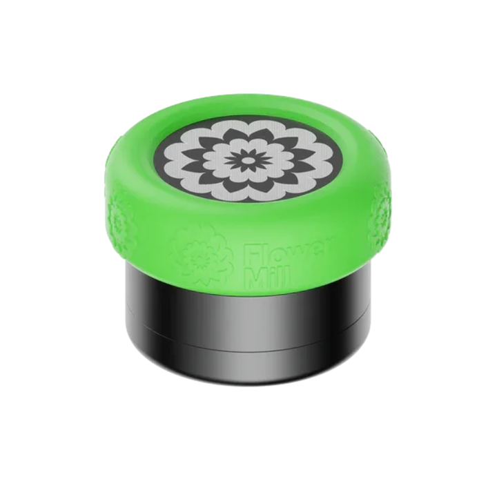 Flower Mill Silicone Mill Grip 2.0 Neon Green, Frontansicht
