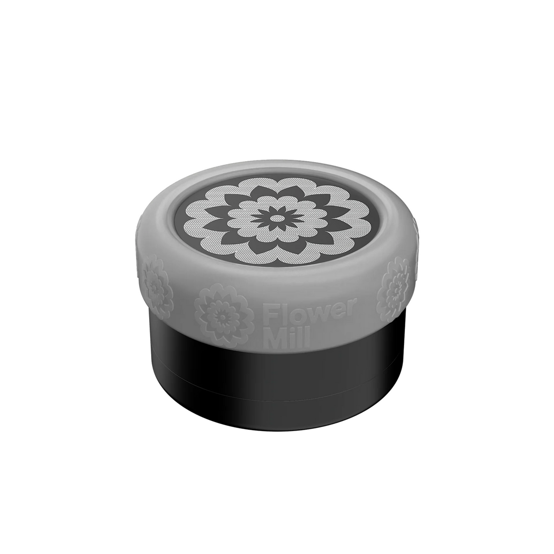 Transparenter Silikon-Grip auf Flower Mill 2,5 montiert