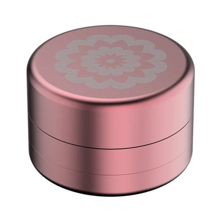 FlowerMill Grinder 51mm Pink geschlossene Ansicht mit Deckel