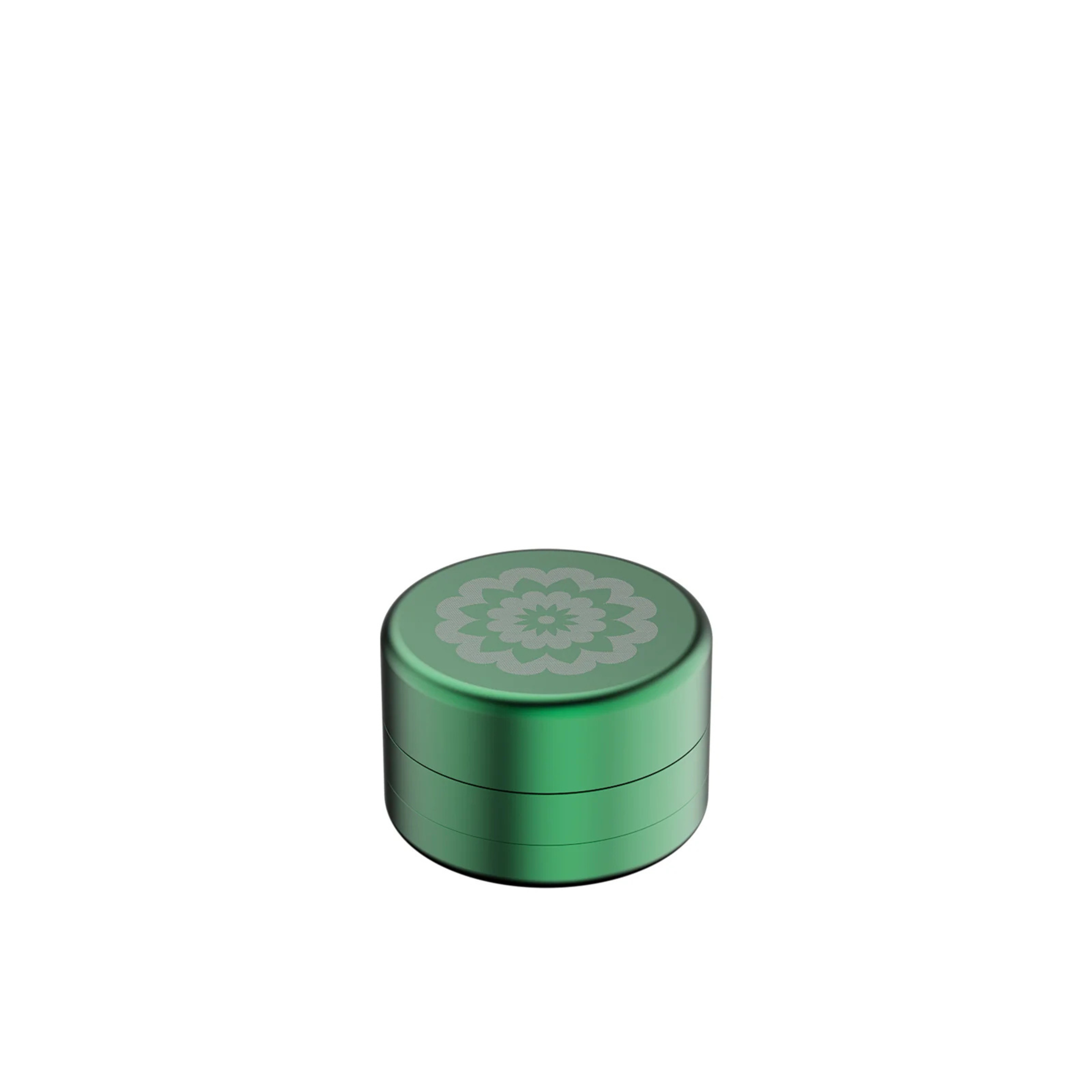 FlowerMill Grinder 51mm Grün geschlossene Ansicht mit Deckel