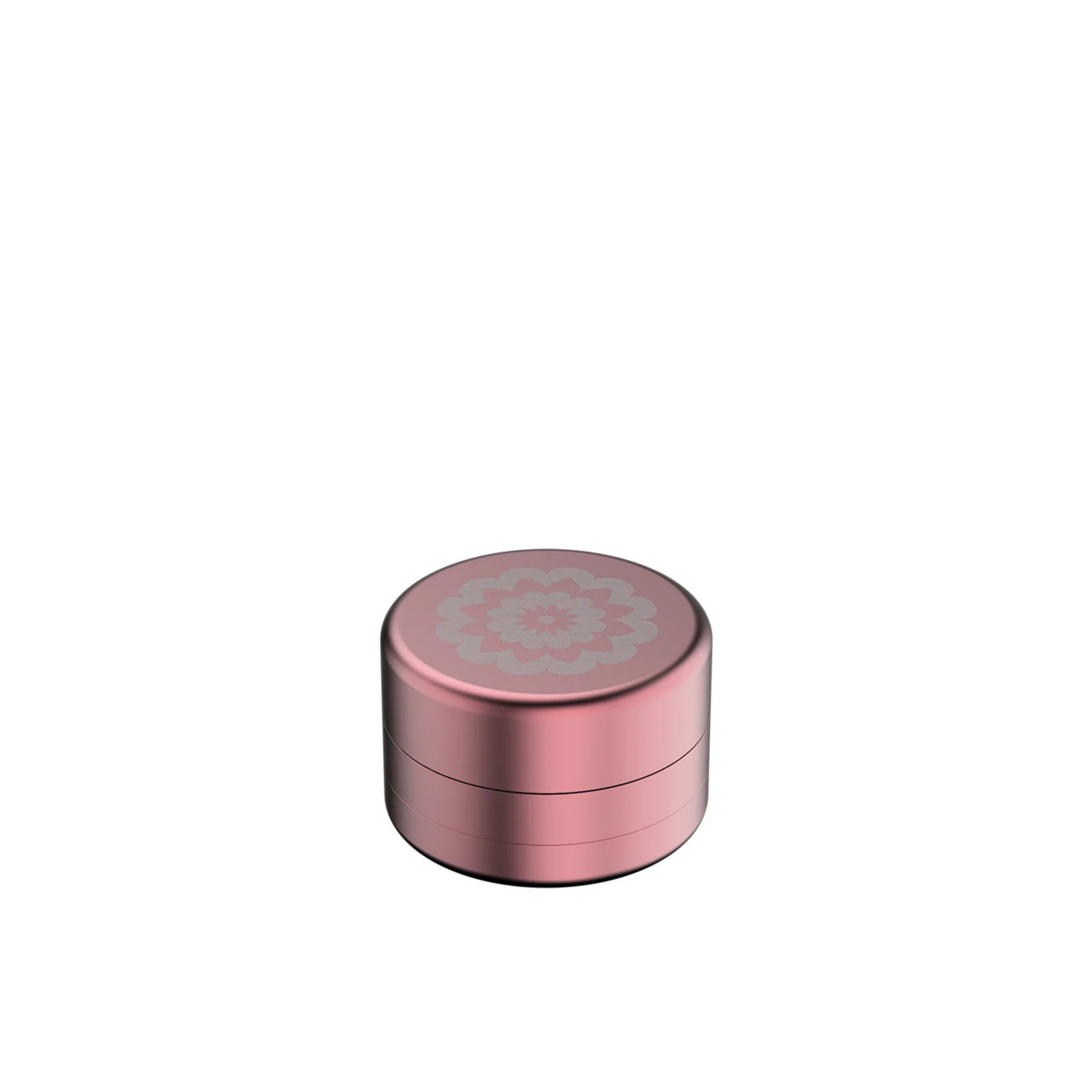 FlowerMill Grinder 51mm Pink geschlossene Ansicht mit Deckel