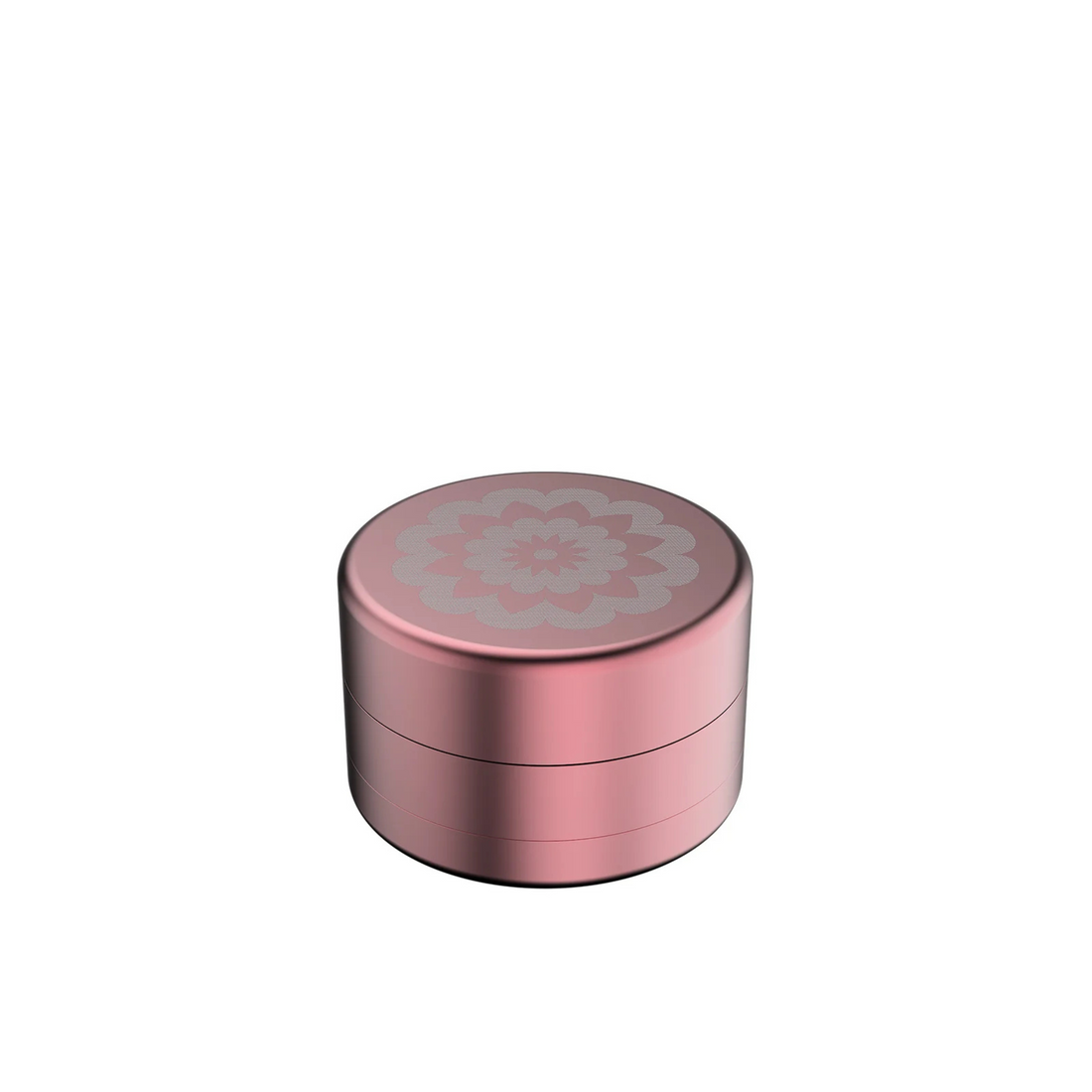 FlowerMill Grinder 64mm Pink geschlossene Ansicht mit Deckel