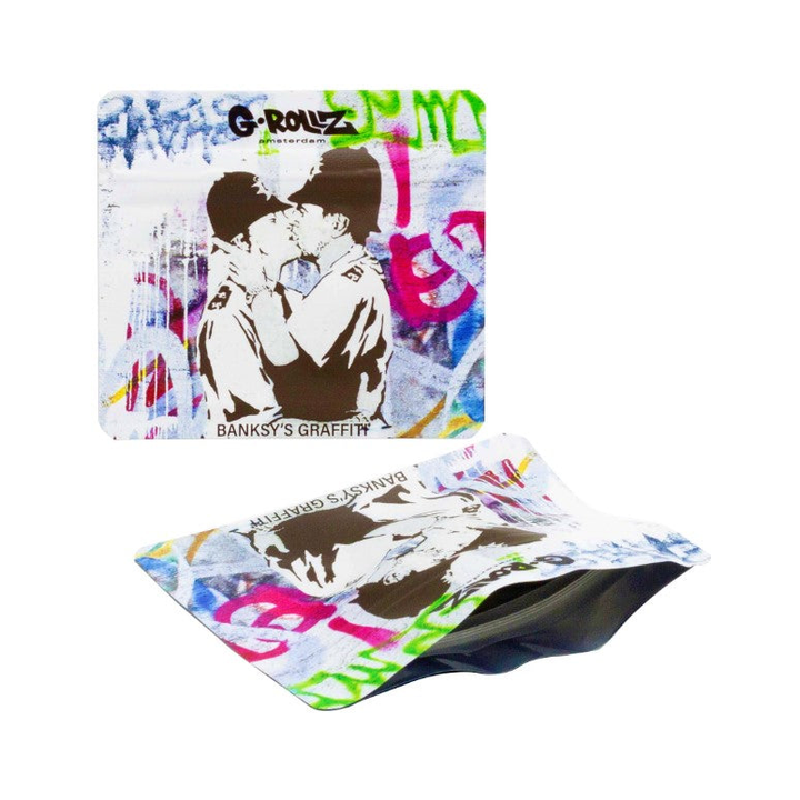 G-Rollz Banksy Bag Kissing Coppers – Aufbewahrungsbeutel, 9 x 8 cm