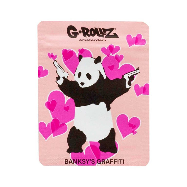 G-Rollz Banksy Bag Panda Gunnin – Aufbewahrungsbeutel, 6.5 x 8.5 cm