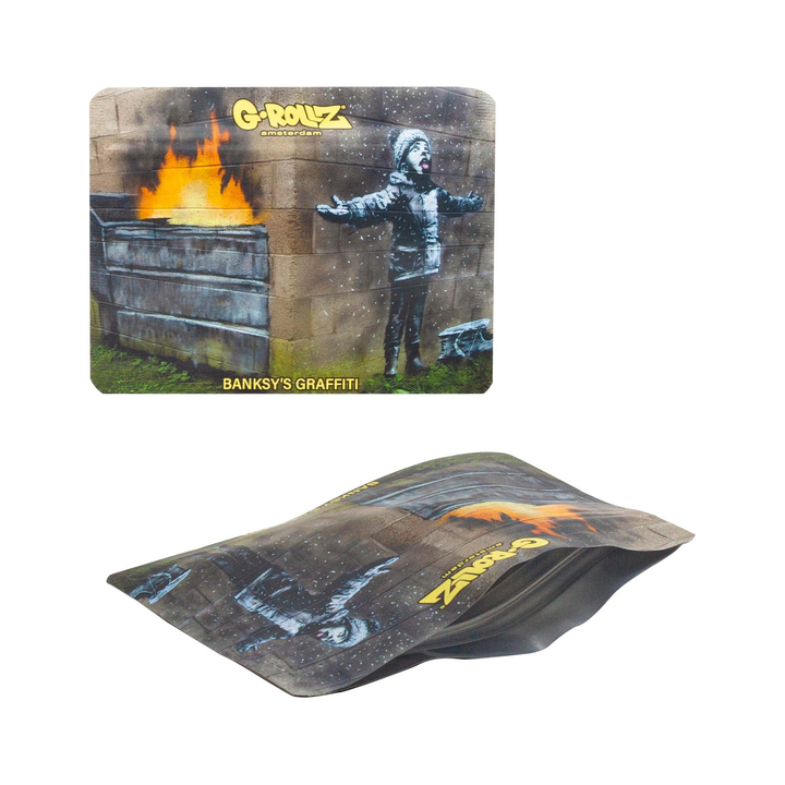 G-Rollz Banksy Bag Snowflake Boy – Aufbewahrungsbeutel, 10.5 x 8 cm