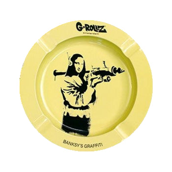 G-Rollz Banksy Mona Launcher Aschenbecher, 13.5 cm, Ansicht 2