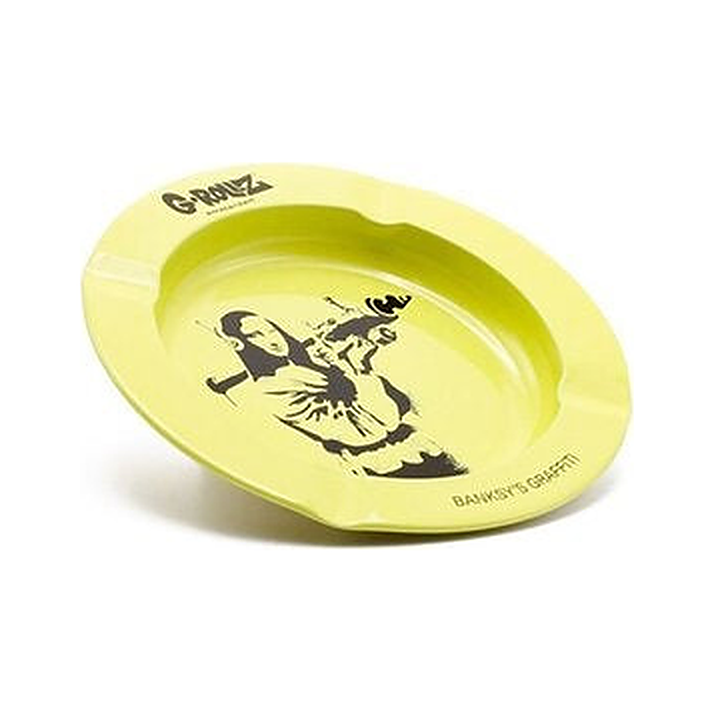G-Rollz Banksy Mona Launcher Aschenbecher, 13.5 cm, Ansicht 1