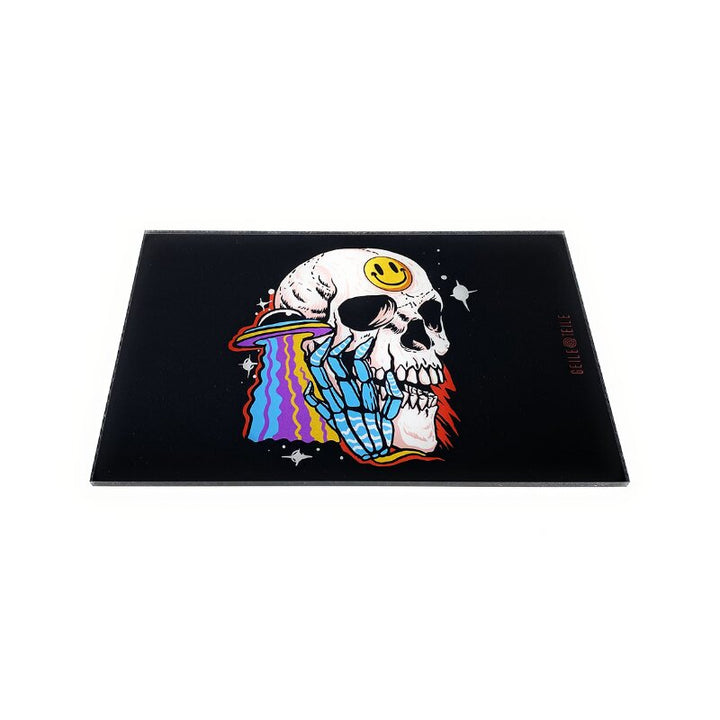 Geile Teile Acrylplatte Acid Skull, 22 x 14 cm