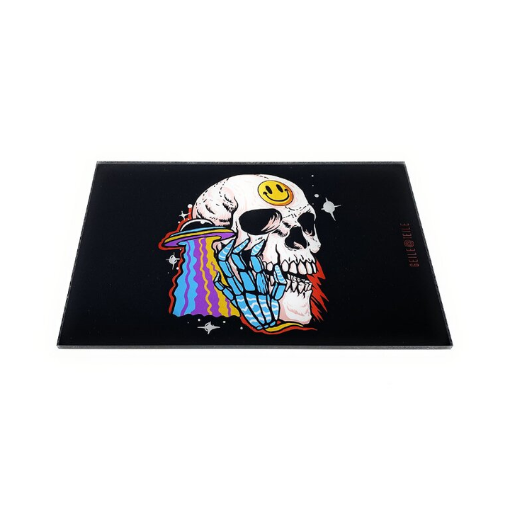 Plaque en acrylique Geile Teile Acid Skull, 22 x 14 cm