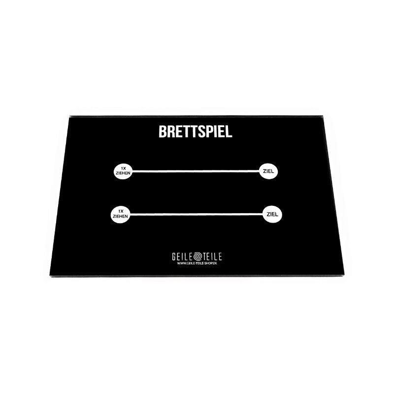 Geile Teile Ziehbrettchen aus Acryl Brettspiel 22×14 cm