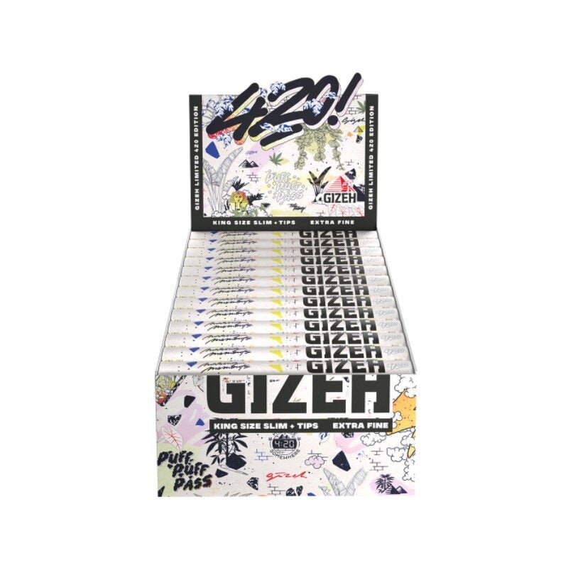 GIZEH 420 Sneaker Edition King Size Slim + Tips Display