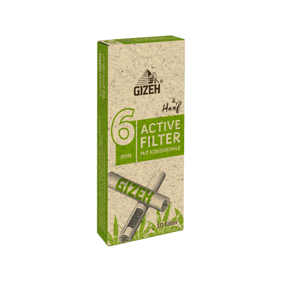 Detailansicht GIZEH 6 mm Hanf & Gras Aktivkohlefilter Slim
