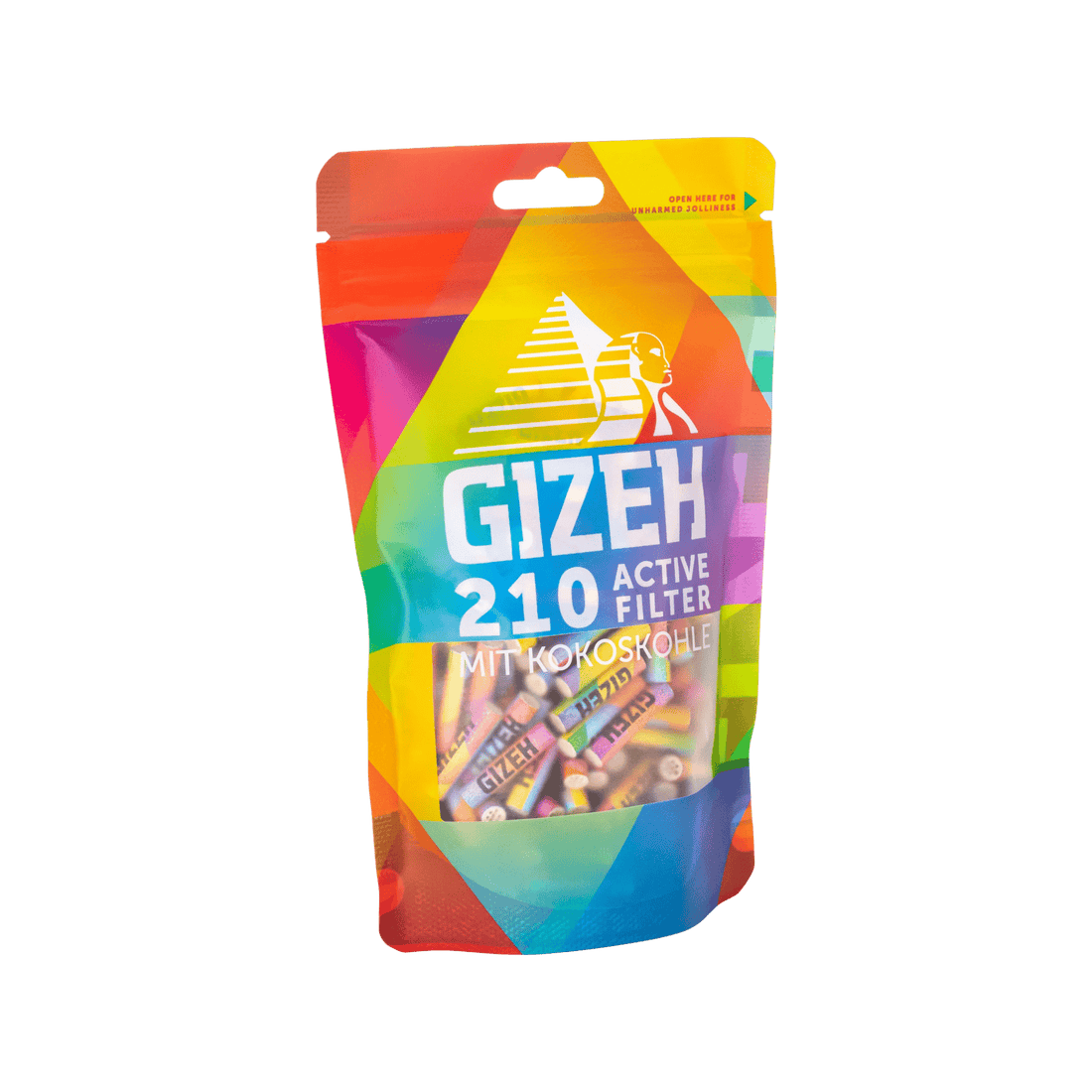 GIZEH - Active Filter 6mm - Rainbow - Bag - 210 Stück kaufen bei rauchwerk.ch
