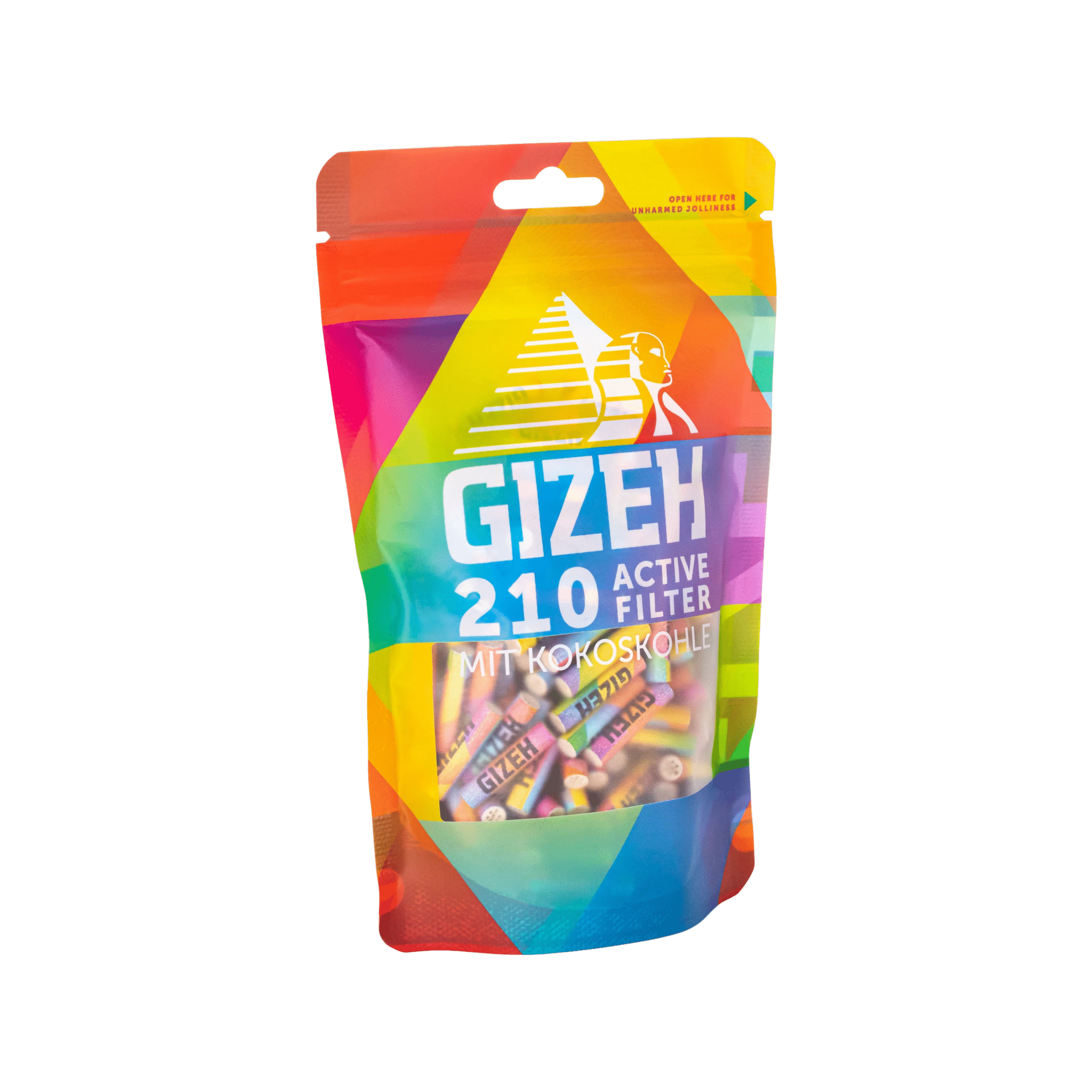 GIZEH - Active Filter 6mm - Rainbow - Bag - 210 Stück kaufen bei rauchwerk.ch