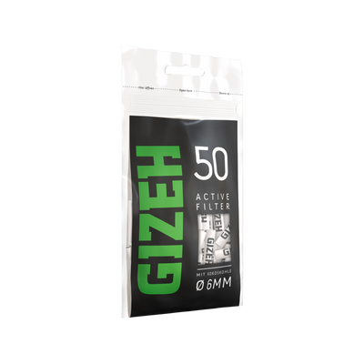 Schräge Ansicht GIZEH Active Filter 8 mm Black Bag