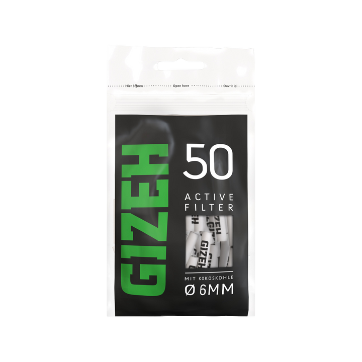 GIZEH Active Filter Black Bag mit 50 Filtern