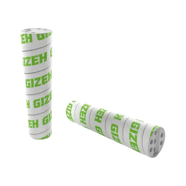 Konische GIZEH Aktivkohlefilter Black 6–7 mm Nahaufnahme