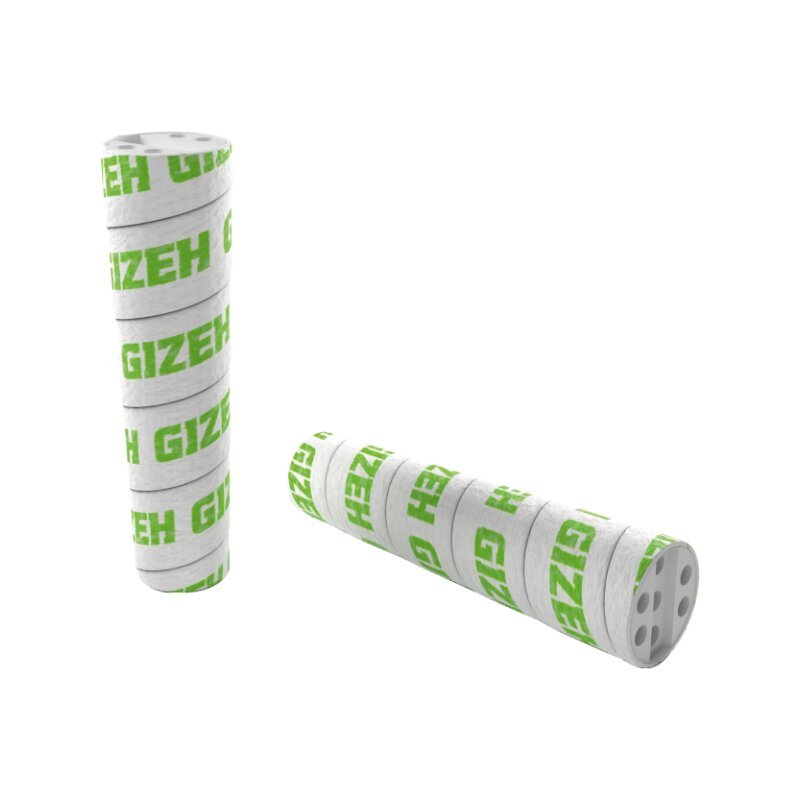 Konische GIZEH Aktivkohlefilter Black 6–7 mm Nahaufnahme