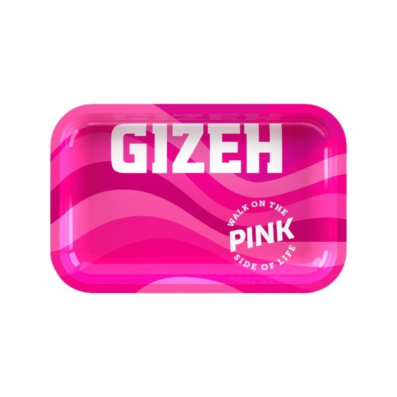 GIZEH All Pink Rolling Tray Medium 27,5 x 17,5 cm Metalltablett