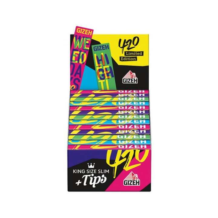GIZEH Black 420 Edition Display mit 26 Heftchen