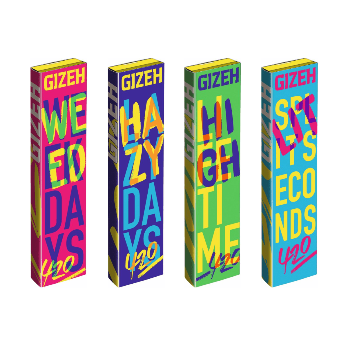 GIZEH Black 420 Edition King Size Slim Papers + Tips