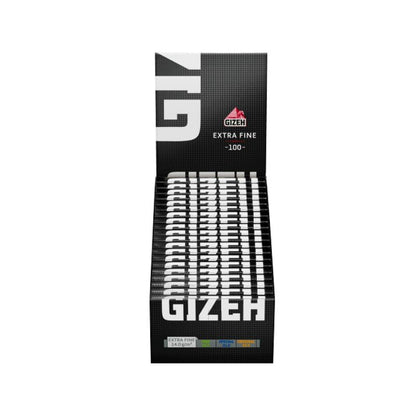 Display mit 24 Heften GIZEH Black DW Extra Fine King Size Zigarettenpapier