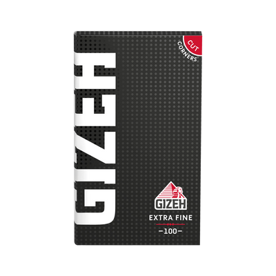 GIZEH Black DW Extra Fine Zigarettenpapier Heft mit 100 Blatt