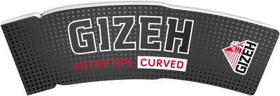 GIZEH Black Filter Tips Curved Drehfilter, 20 Stück