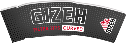 GIZEH Black Filter Tips Curved Drehfilter, 20 Stück