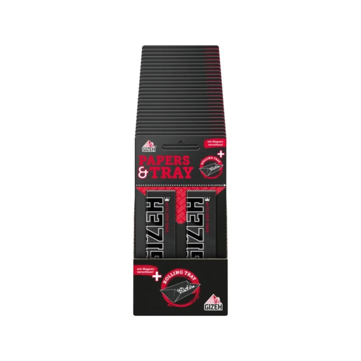 GIZEH Black King Size Slim Blisterkarte mit 25 Stück