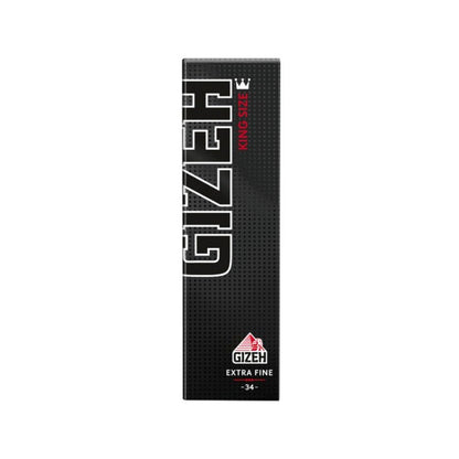 GIZEH Black King Size Slim Extra Fine Longpapers 34 Blatt
