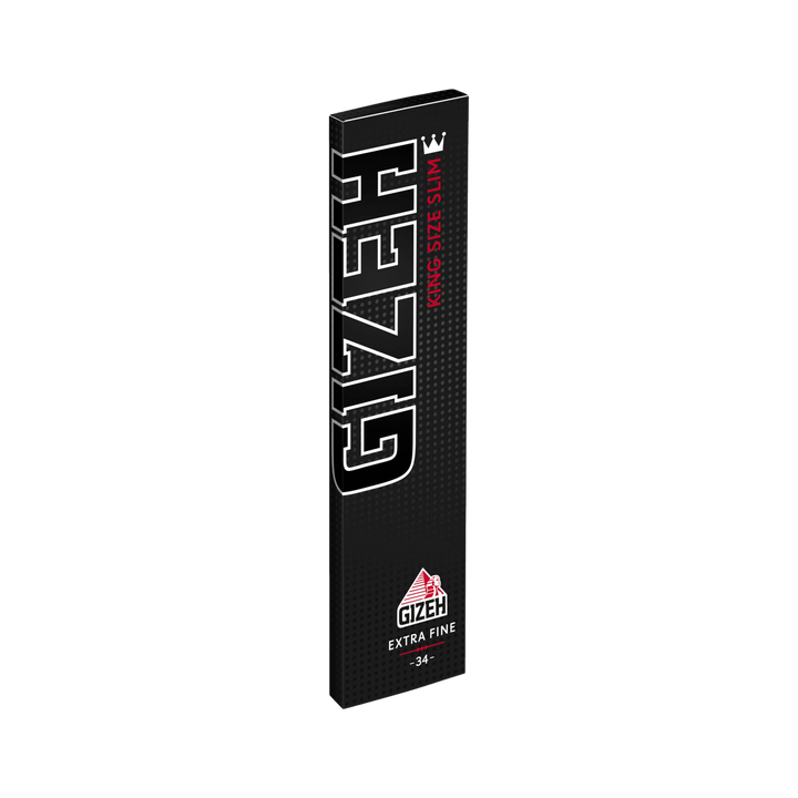 GIZEH Black King Size Slim Papers schräge Heftansicht