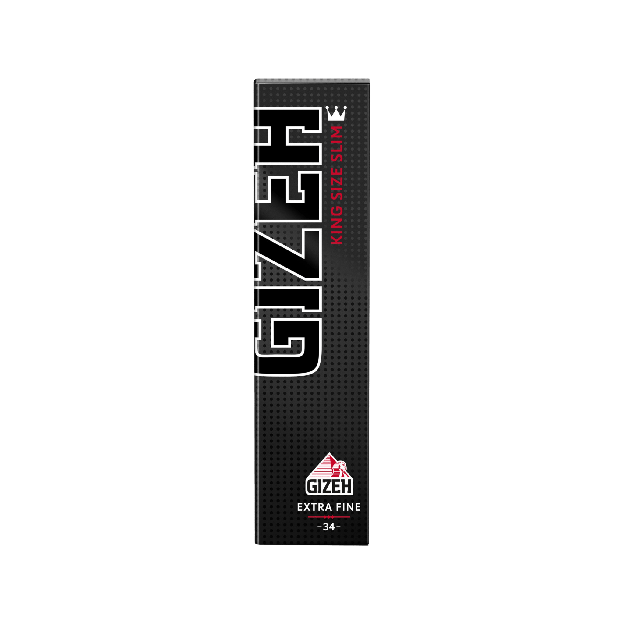 GIZEH Black King Size Slim Papers Heft 34 Blatt