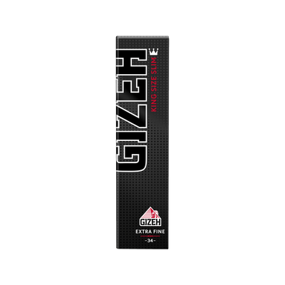 GIZEH Black King Size Slim Papers Heft 34 Blatt