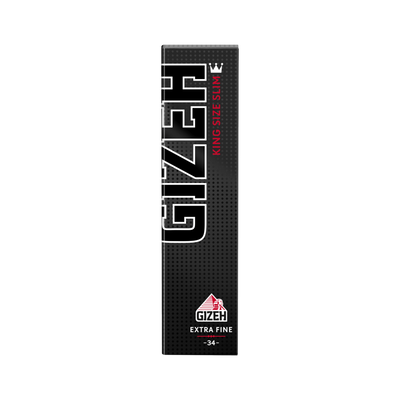 GIZEH Black King Size Slim Papers Heft 34 Blatt